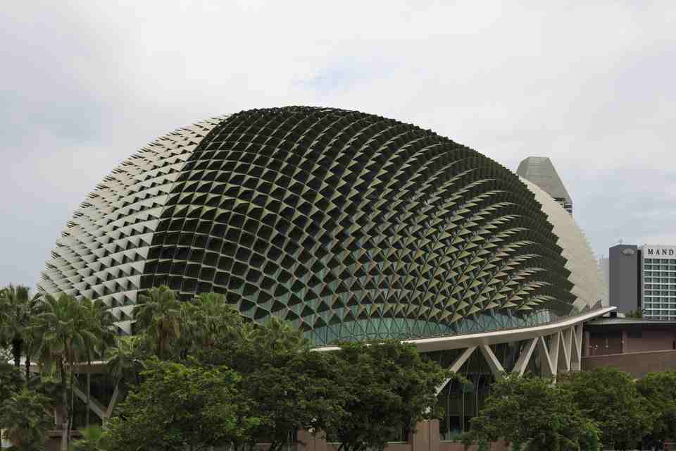 Bâtiment en forme de durian à Singapour